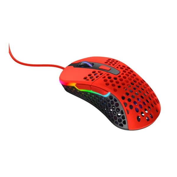 Cherry XTRFY M4 RGB kabelgebundene Gaming Maus USB Kripparrian Red