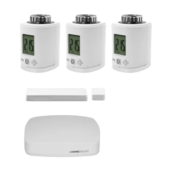 Homepilot Starter Set Smarte Heizung • 3 Thermostate • Tür-/Fensterkontakt