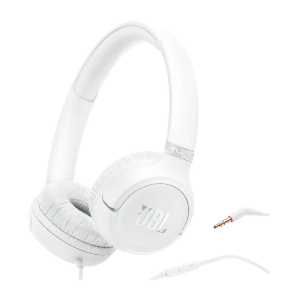 JBL TUNE 530 - kabelgebundener On-Ear-Kopfhörer Mikrofon weiß