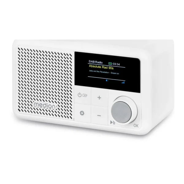 Medion LIFE® S66822 Tragbares DAB+ Radio weiß