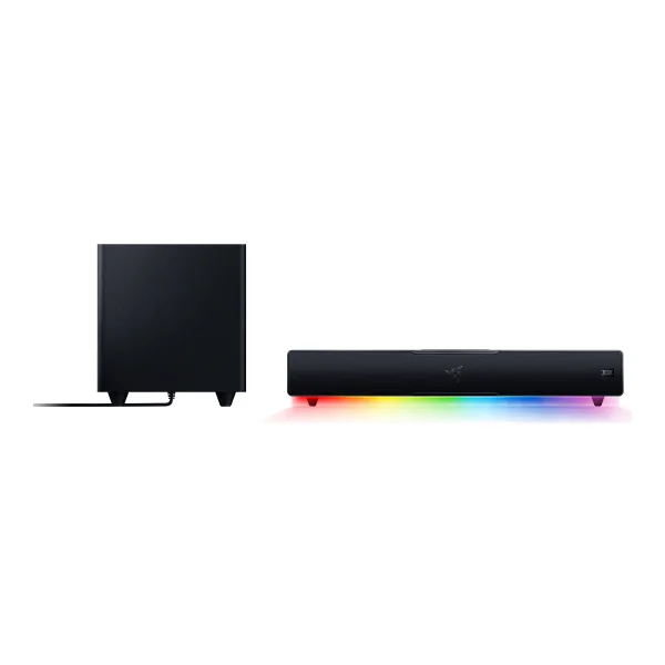 Razer Leviathan V2 Soundbar inkl. Subwoofer - Kompaktes Format, THX Audio, USB-C, Bluetooth, Powered by Razer Chroma™ RGB