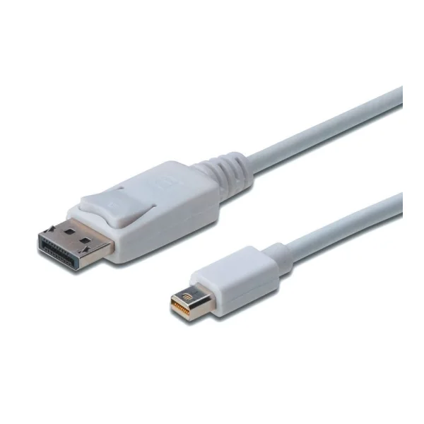 DIGITUS Displayport 1.1a Kabel 2m mini DP zu DP St./St. weiss