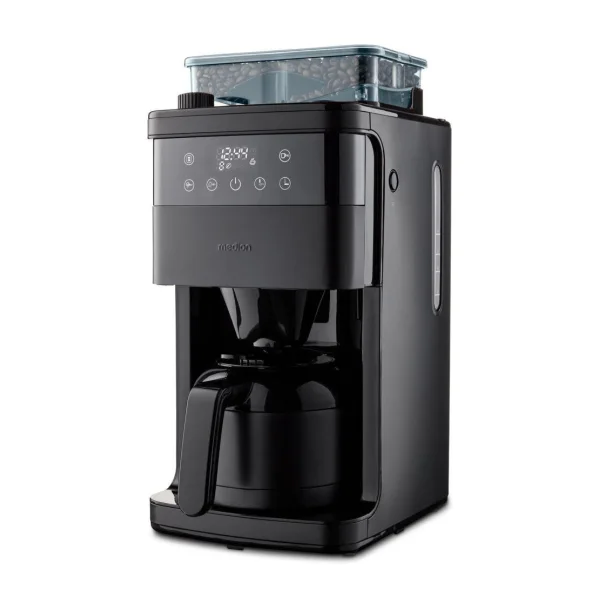 Medion MD 19911 Kaffeemaschine mit Mahlwerk schwarz