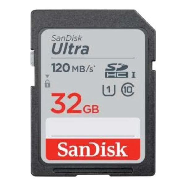 SanDisk Ultra 32 GB SDHC Speicherkarte 2020 (120 MB/s, Class 10, UHS-I)