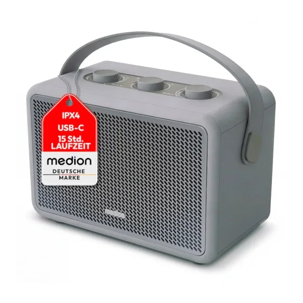 Medion LIFE BXO-1 Bluetooth Lautsprecher grau