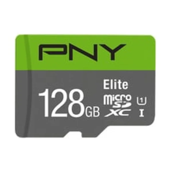 PNY Elite 128 GB microSDXC Speicherkarte (C10, UHS-I, Class 1 (U1), V10)