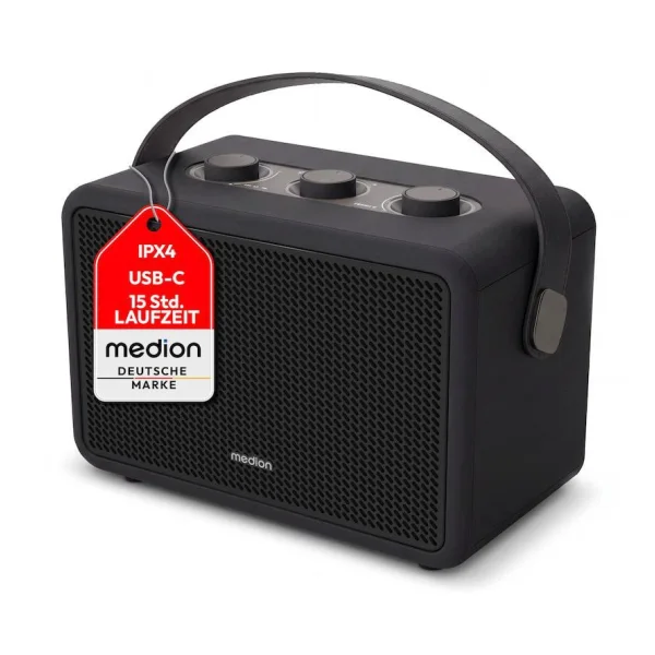 Medion LIFE BXO-1 Bluetooth Lautsprecher schwarz