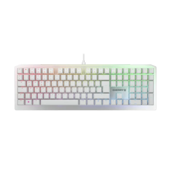 Cherry MV3.0 kabelgebundene Gaming Tastatur DE Layout weiß