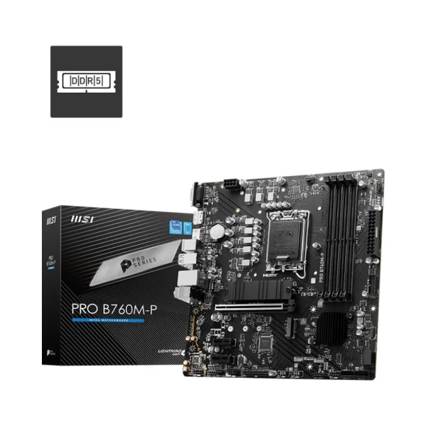 MSI B760M-P mATX Mainboard Sockel 1700, HDMI/DP/VGA