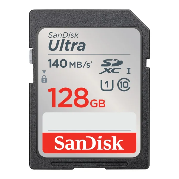 SanDisk Ultra 128 GB SDXC Speicherkarte (2022) bis 140 MB/s, C10, U1