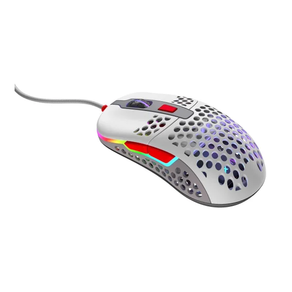 Cherry XTRFY M42 RGB kabelgebundene Gaming Maus USB Retro Grau