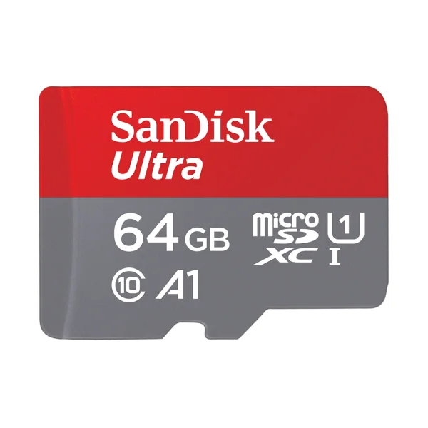 SanDisk Ultra 64 GB microSDXC Speicherkarte Kit (2022) bis 140 MB/s, C10, U1, A1