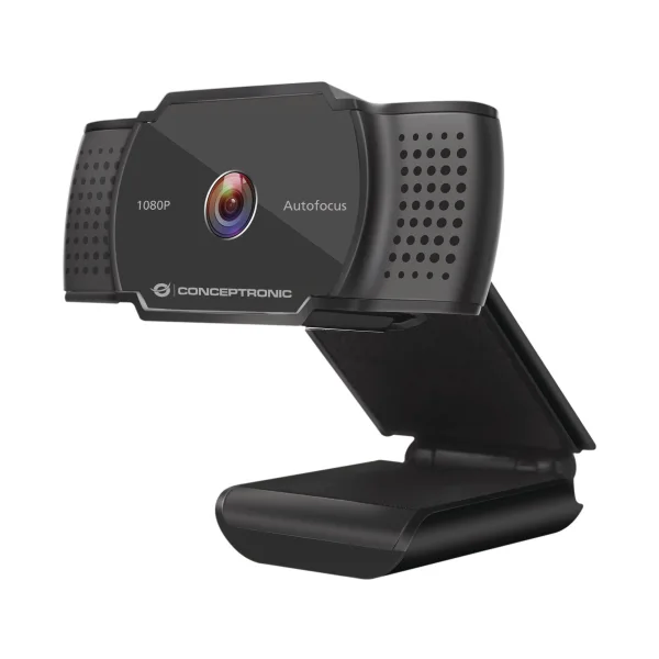 CONCEPTRONIC AMDIS06B 2K 1080P FullHD Autofokus-Webcam mit Mikrofon