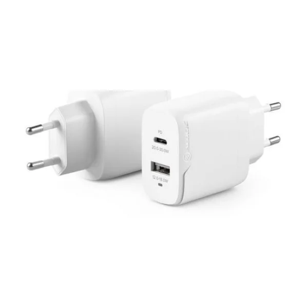 ALOGIC 2-Port 32W Rapid-Power USB-C GaN-Wandladegerät weiß