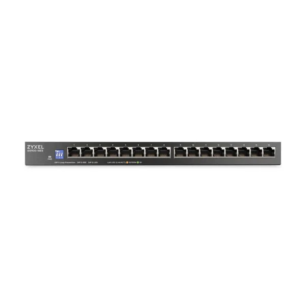 ZyXEL GS1100-16ES 16-Port Gigabit Unmanaged Slimline Switch