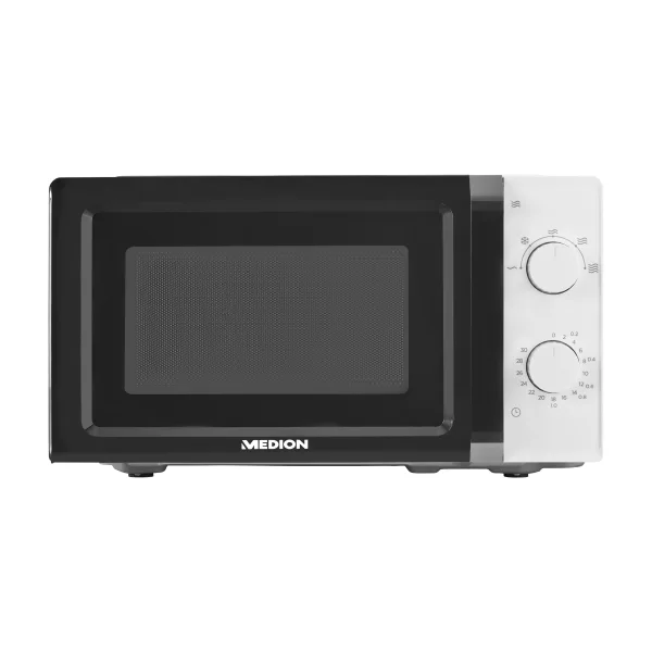 Medion MD 11475 Mikrowelle schwarz/weiß 20l