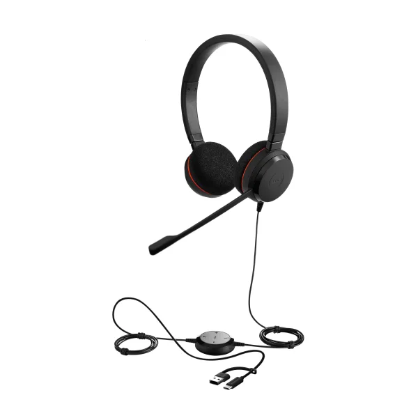 Jabra Evolve 20SE MS Stereo USB-C/A Headset schwarz