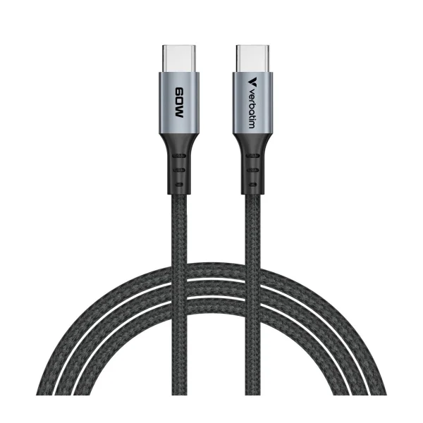 Verbatim Sync & Charge Kabel USB-C auf USB-C 60W 120cm