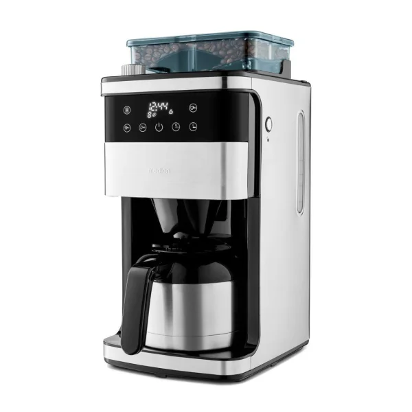 Medion MD 19911 Kaffeemaschine mit Mahlwerk edelstahl