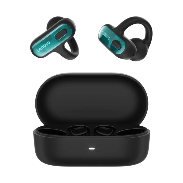 Lenovo Open-Ear Clip-on Earbuds X500 In-Ear Headset kabellos (Bluetooth) Schwarz