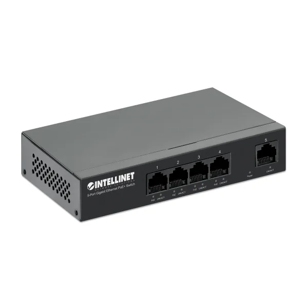 Intellinet 5-Port Gigabit Ethernet PoE+ Switch