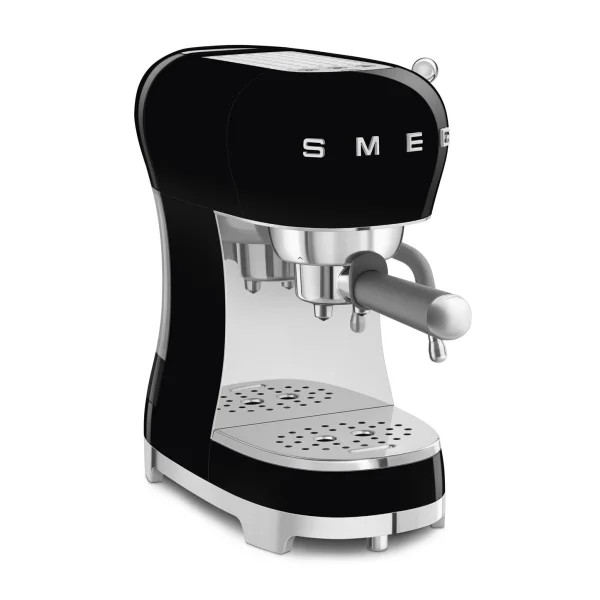 SMEG ECF02BLEU 50s Style Espresso-Kaffeemaschine Schwarz