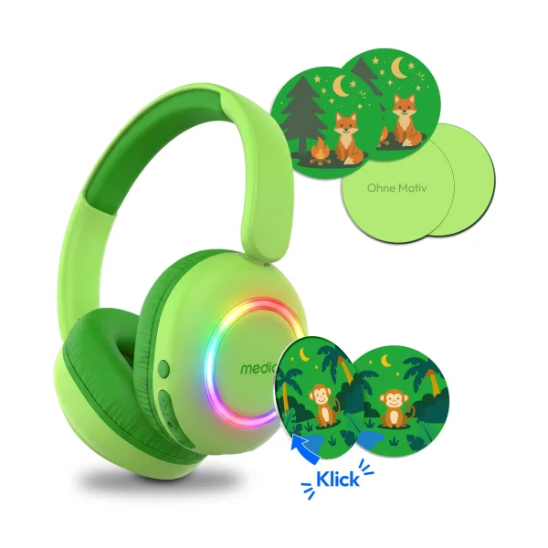 Medion LIFE HE-1 Kids Bluetooth Kinderkopfhörer grün