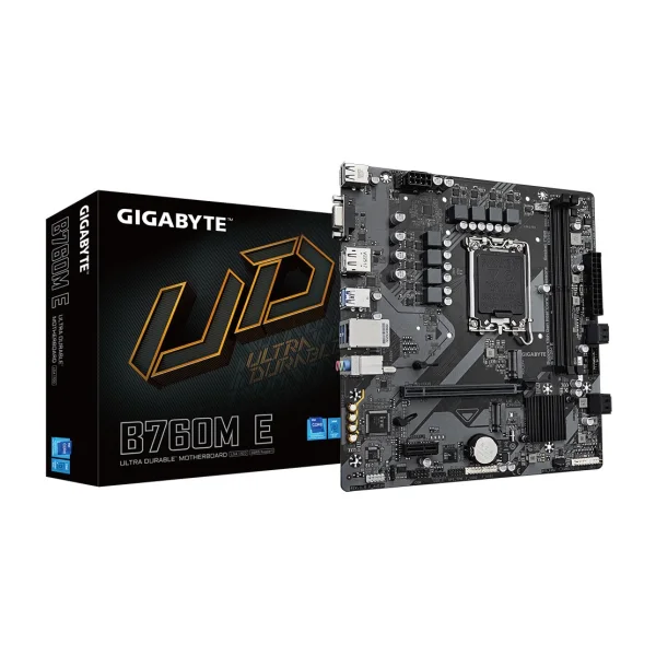 GIGABYTE B760M E mATX Mainboard Sockel 1700 HDMI/DP/VGA