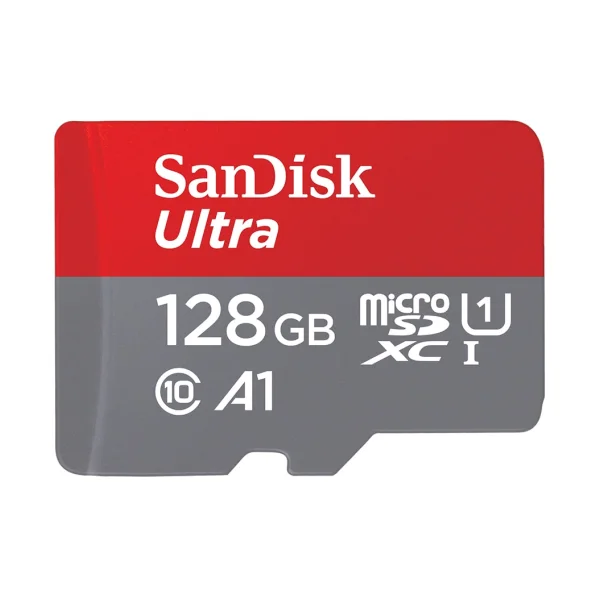 SanDisk Ultra 128 GB microSDXC Speicherkarte Kit (2022) bis 140 MB/s C10, U1, A1