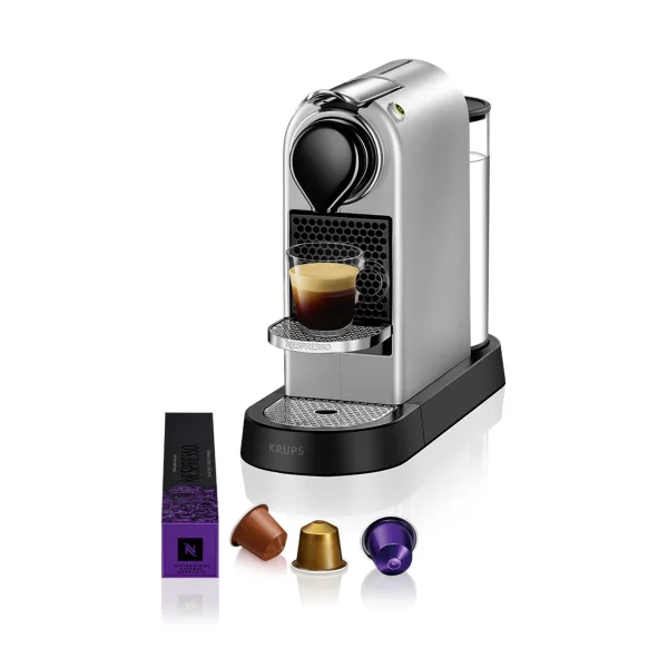 Kaffeemaschine Nespresso CitiZ von Krups Silber
