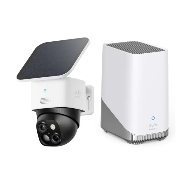 eufy SoloCam S340 Überwachungskamera 3K 360 Grad Solar Outdoor + Homebase 3