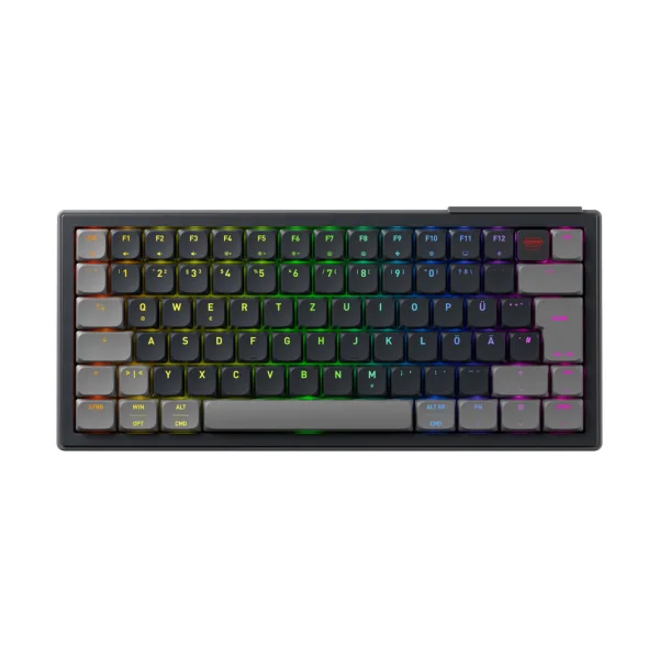 Cherry XTRFY K63W Pro Kompakt Gaming-Tastatur, kabellos, TKL (70%), MX Low-Profile 2.0 Switches, RGB, Bluetooth