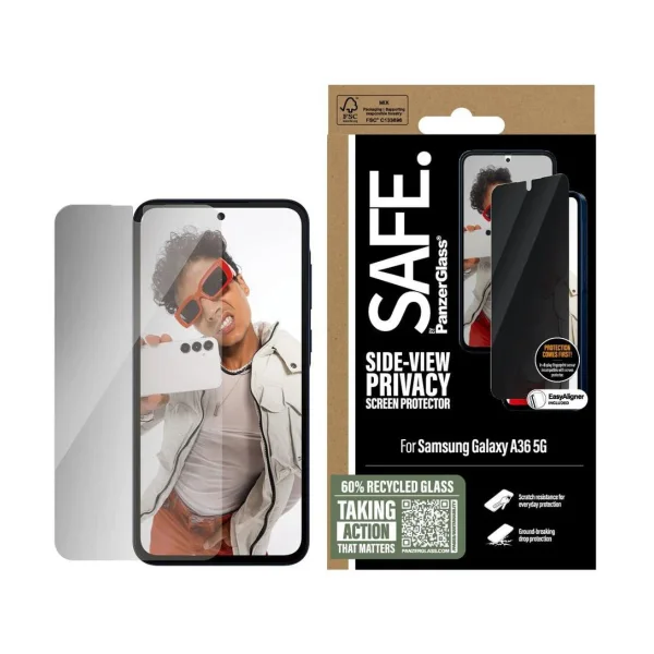 SAFE. by PanzerGlass Privacy Displayschutz Ultra-Wide-Fit Galaxy A36 5G