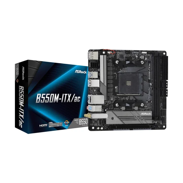 ASRock B550M-ITX/ac Mini-ITX Mainboard AM4 M.2/HDMI/DP/USB3.2(Gen2)WIFI/BT