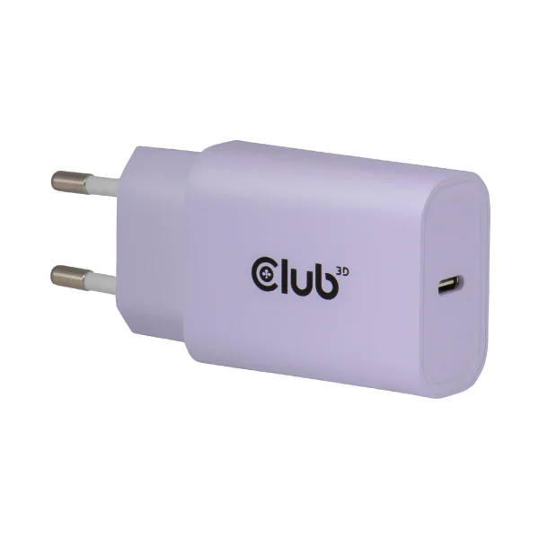 Club 3D USB-C PD3.0 Ladegerät 30 Watt 2 Stück lila