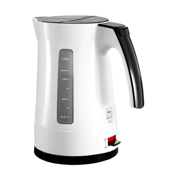 Melitta Enjoy Aqua Wasserkocher Weiß/ Schwarz 1,7 Liter