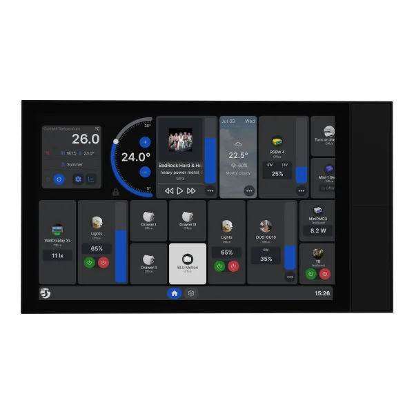 Shelly Wall Display XL schwarz Smart-Home-Bedienpanel 25cm (10,1")
