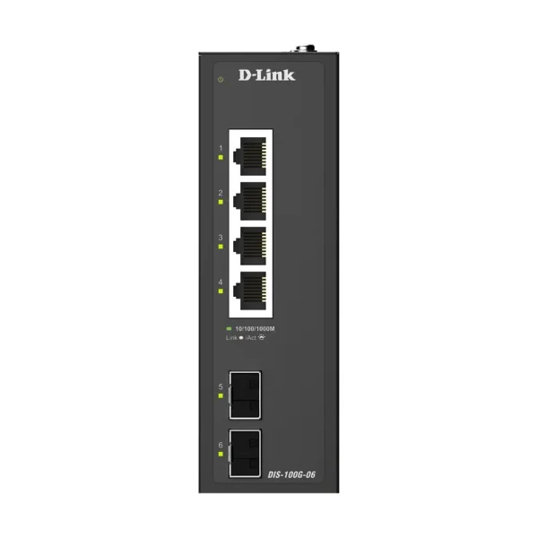 D-Link DIS-100G-06 Industrial Gigabit 6-Port Unmanaged Switch