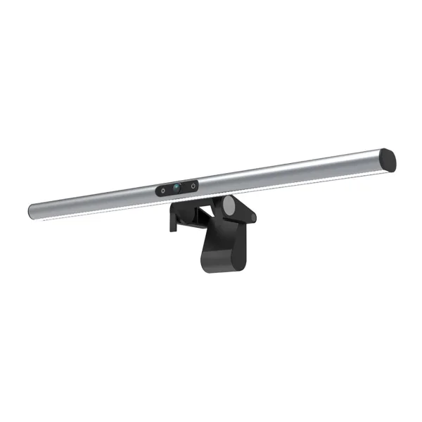 4smarts 2in1 FullHD Webcam, + LightBar Pro Monitorlampe, silber