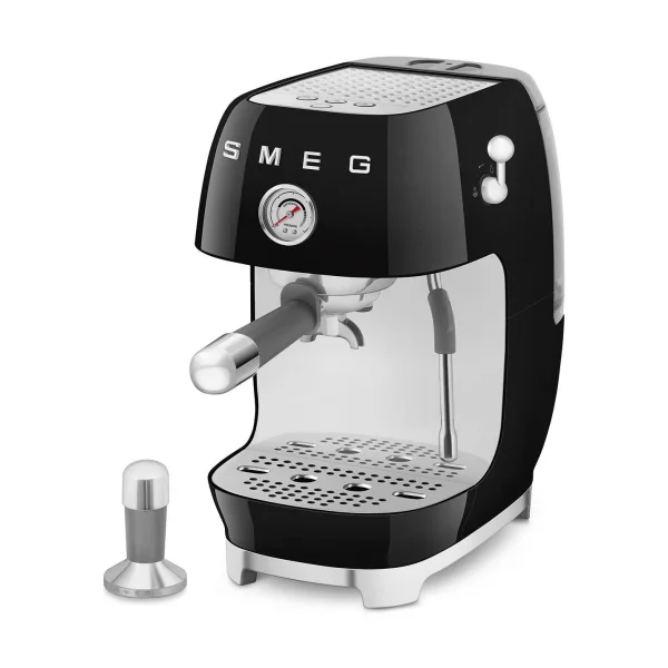 SMEG ECF03BLEU 50's Style Premium-Siebträger-Espressomaschine Schwarz