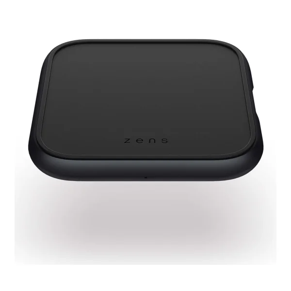 Zens Aluminium Series Single + USB-C Ladegerät 18W 1x 10W Qi schwarz