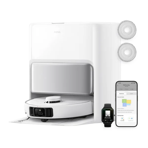 Mova P50 Pro Ultra Saugroboter mit Wischfunktion 19.000 Pa, Vollautomatische Basisstation
