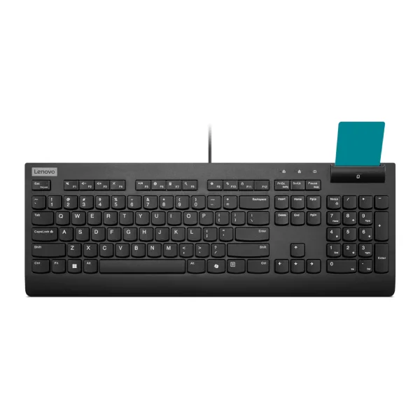 Lenovo Smartcard Tastatur II Schwarz, kabelgebunden, USB-A, ISO 7816 Smart Cards, Copilot Taste