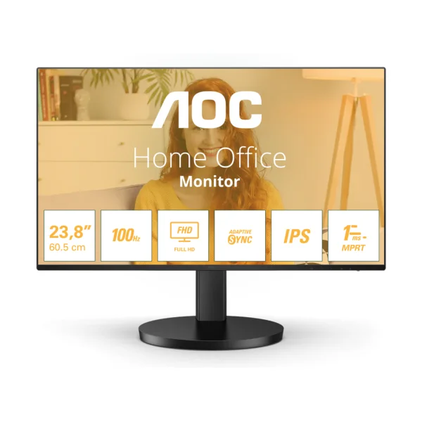 AOC 24B3HA2 23.8 Zoll Full HD IPS LED 16:9 100 Hz Office Monitor