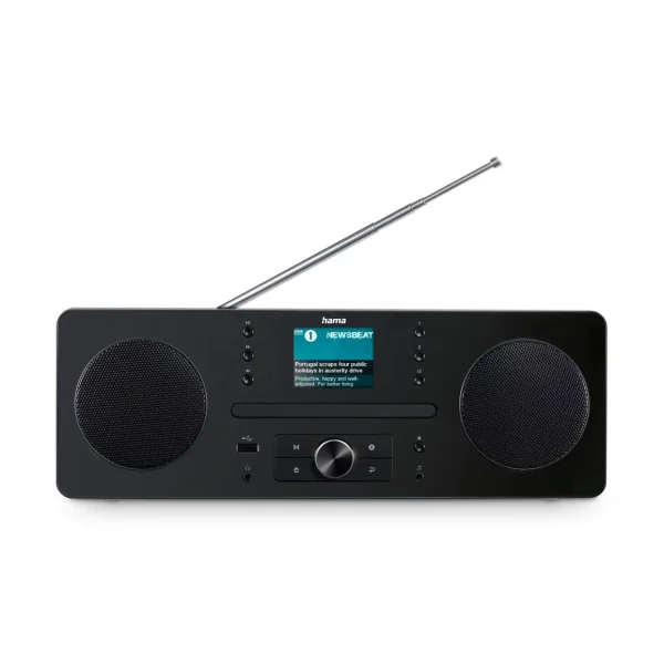 Hama 00054254 Digitalradio "DR1560CBT", DAB+/FM/CD/Bluetooth® RX, Schwarz