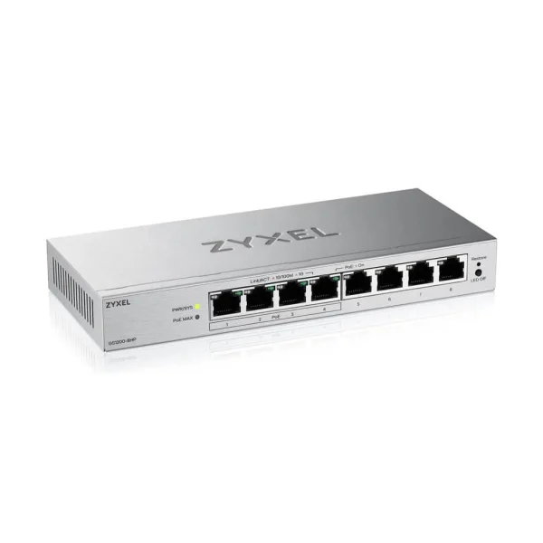 ZyXEL GS1200-8HPV3 Managed L2 Gigabit PoE Desktop Switch