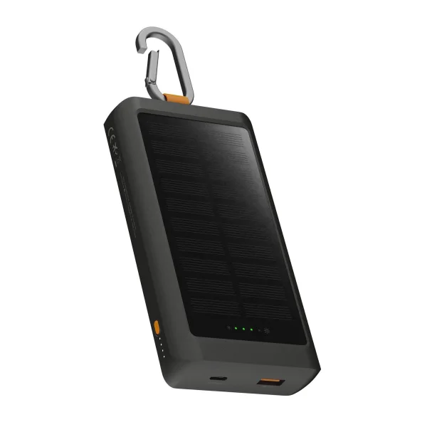 Xtorm Go2 Series Solar Powerbank 10.000mAh 15W 1x USB-C / 1x USB-A charcoal schwarz