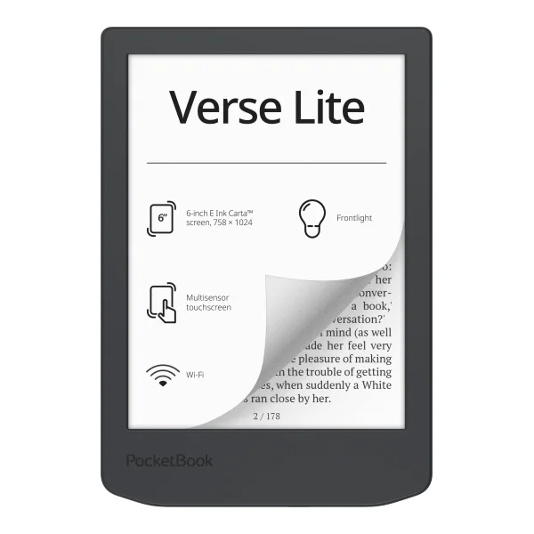 PocketBook Verse Lite eReader mist grey 15,24cm (6") Display 8 GB