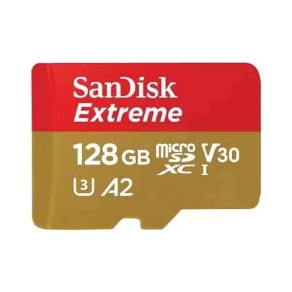 SanDisk Extreme 128 GB microSDXC Speicherkarte Kit (2022) bis 190 MB/s, C10, U3