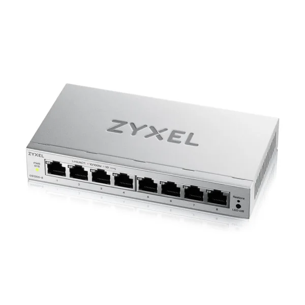 ZyXEL GS1200-8V3 Managed L2 Gigabit Desktop Switch